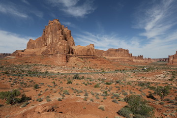 Huge rocks in Monument Valley