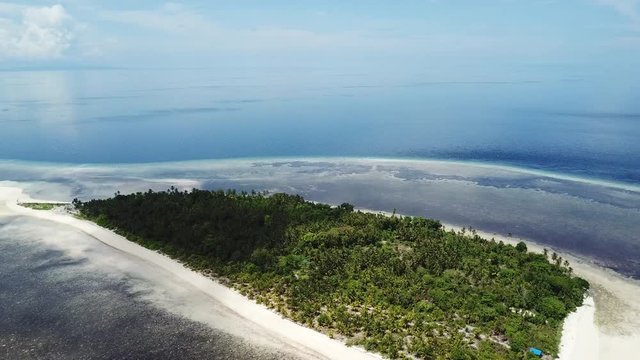 Aerial Footage of Pulau Koon in the Banda Sea
