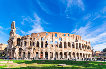 ローマ　世界遺産　コロッセオ - obrazy, fototapety, plakaty