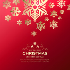 Beautiful winter background illustration