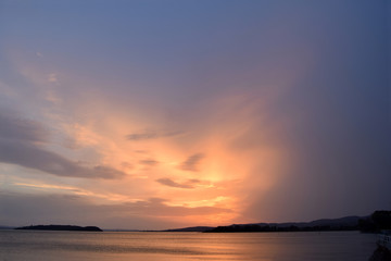 An explosion of colors at sunset on Lake Trasimeno in Umbria - Italy 07