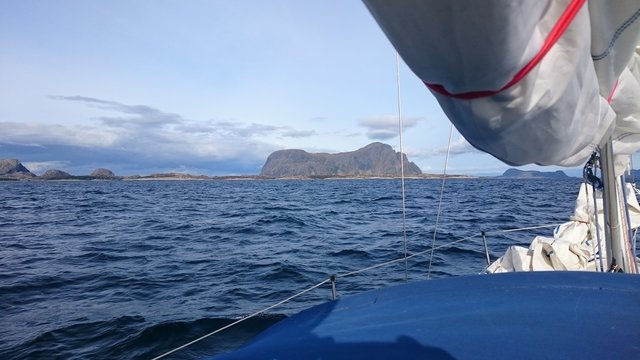 Beautiful Island in Norway from a Yacht