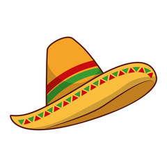 mexican hat isolated icon vector illustration design