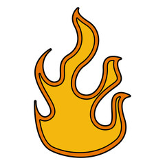 fire flame isolated icon vector illustration design