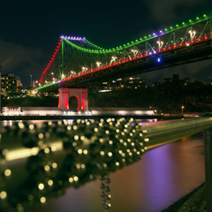 Iconic Story Bridge in Brisbane, Queensland, Australia.
