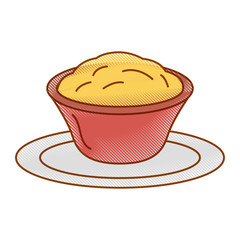 delicious cheese sauce isolated icon vector illustration design