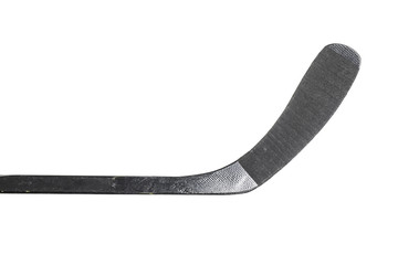 Black Hockey Stick Isolated