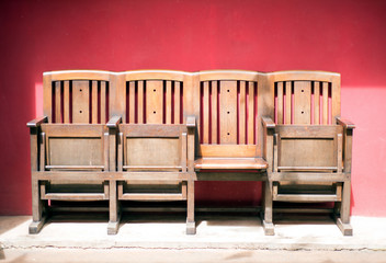 chair and  wall
