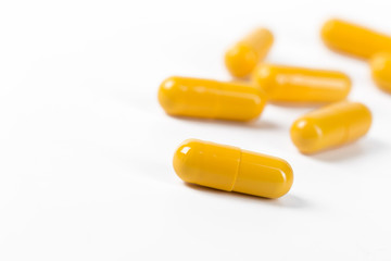 pills isolated on white