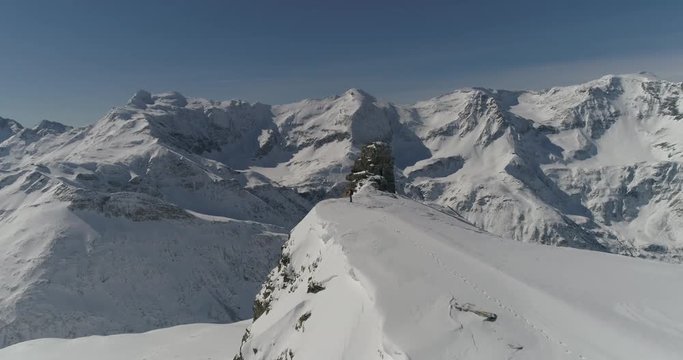 Snowy kingdom of the high Alps