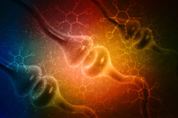 Synapse and Neuron cells sending electrical chemical signals. 3d rendering