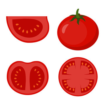 set with tomato