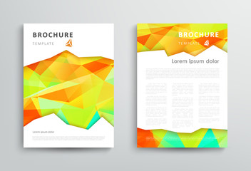 Fototapeta premium Abstract triangular brochure design template