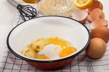 ingredients to make british lemon curd