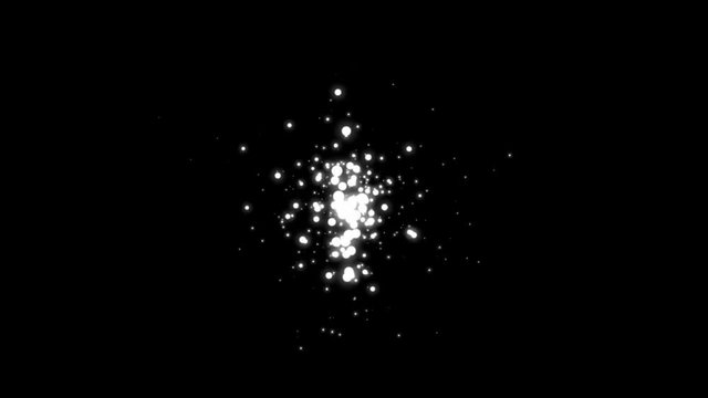 Particle ray wipe animation