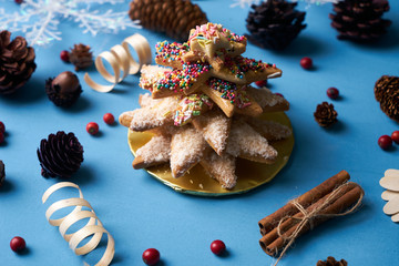 Homemade Gingerbread cookies Christmas Trees