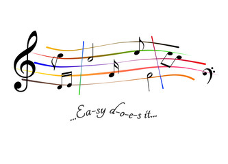 Musical score Easy does it