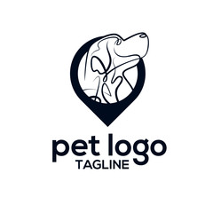 animal pet logo vector template