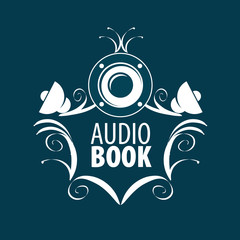 Audiobook. Vector logo template