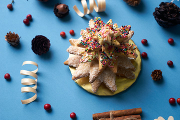 Traditional homemade gingerbread cookies Christmas Trees