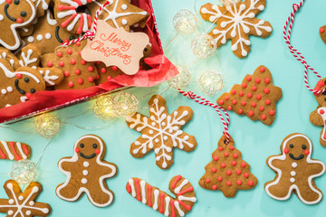 Fototapeta na wymiar Gingerbread cookies