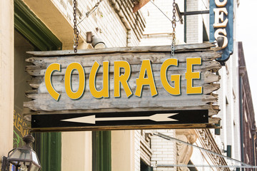 Schild 279 - Courage
