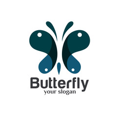Obraz premium Butterfly Logo Design Template Vector 