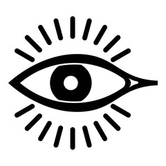 Eye icon, simple style