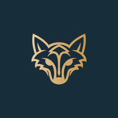 Wolf logo template 
