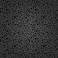 Seamless vector background with random black elements. Abstract ornament. Dotted abstract pattern