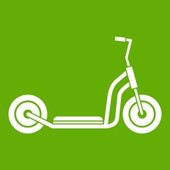 Kick scooter icon green