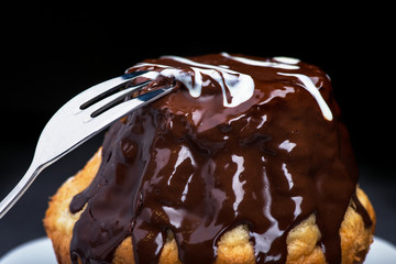 tasty chocolate cupcake