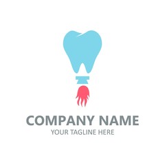 Dental care logo and icons vector creative concept design on background white