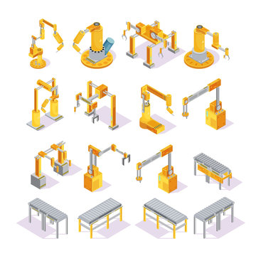 Conveyor Machines Isometric Set