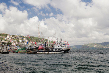 Naklejka premium Fisherman's Wharf, Istanbul-Turkey