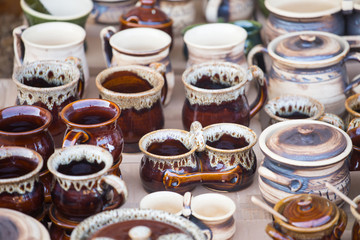 Traditional jugs, Zakopane in Poland