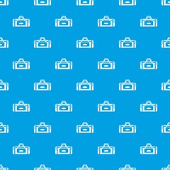 Road bag pattern seamless blue