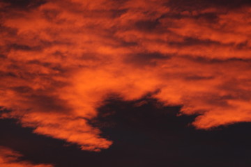 sunset colours