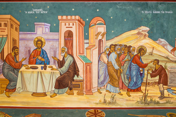Disciples of Emmaus and healing of the blind man