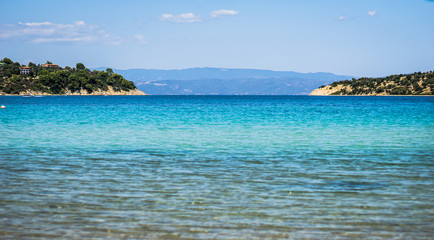 Beautiful Panorama With Turquoise Water, Sithonia, Halkidiki, Greece