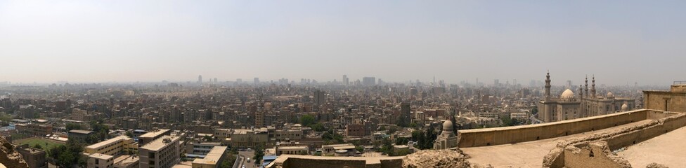 Fototapeta na wymiar City view across Cairo