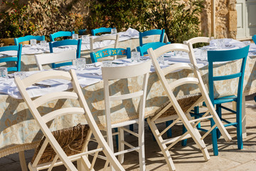 Tables and Chairs - Traditional Italian Restaurant