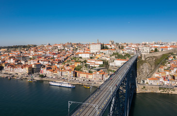 Obraz premium Panoramic view of colorful traditional houses of Porto, Portugal, Iberian Peninsula, Europe