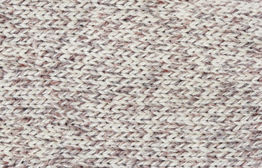 White knitted wool texture