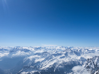 Fototapeta na wymiar Monte Bianco inverno
