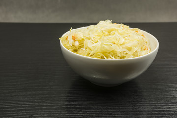 Bowl with sauerkraut.
