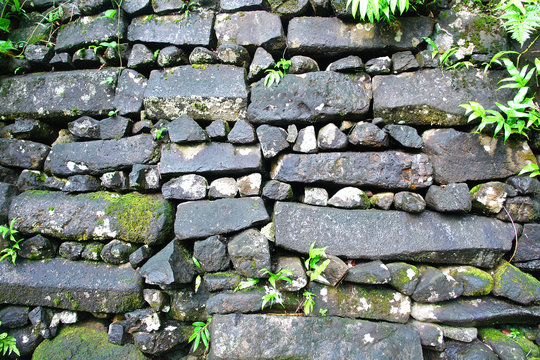 Leluh archaeological site  on Lelu Island, Kosrae State of Micronesia.
