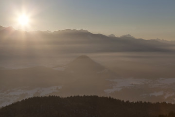 Winterlandschaft in Kärnten