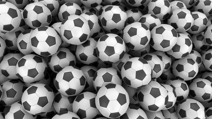 Background from Soccer footballs