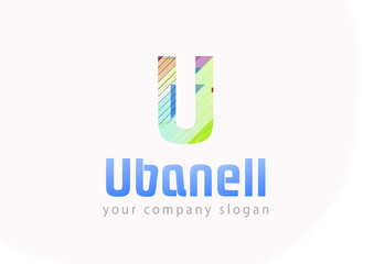 Obraz premium letter U logo Template for your company